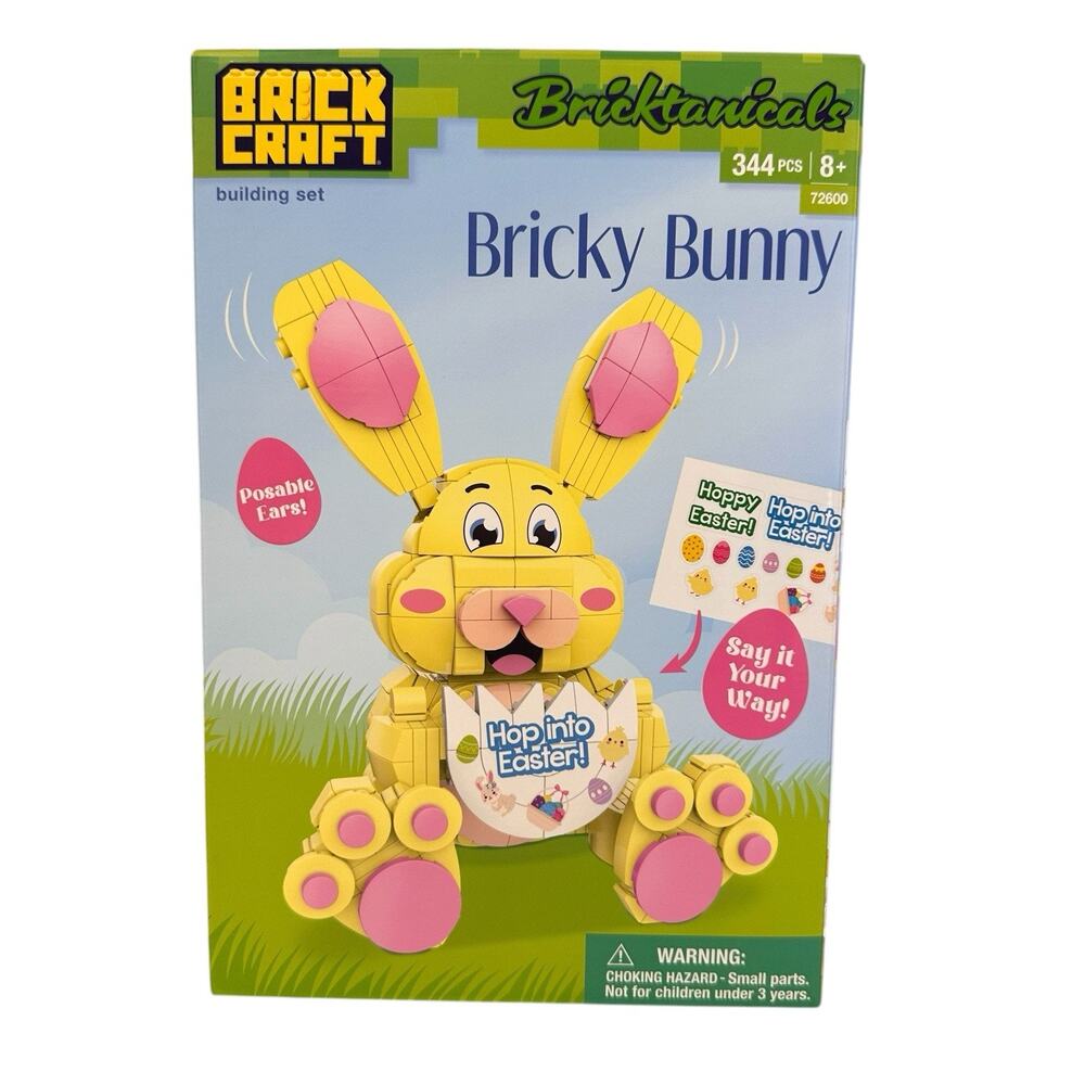 Brick Craft Bricktonicals Bricky Bunny Easter Building Set Toy 344 pieces New